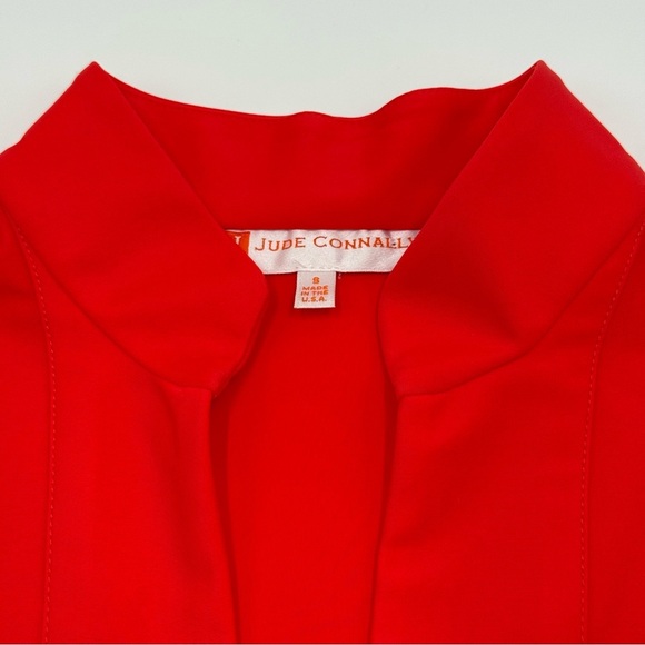 Jude Connally Kristen Dress Jude Cloth Sleeveless Poppy Orange Small EUC - Picture 9 of 11